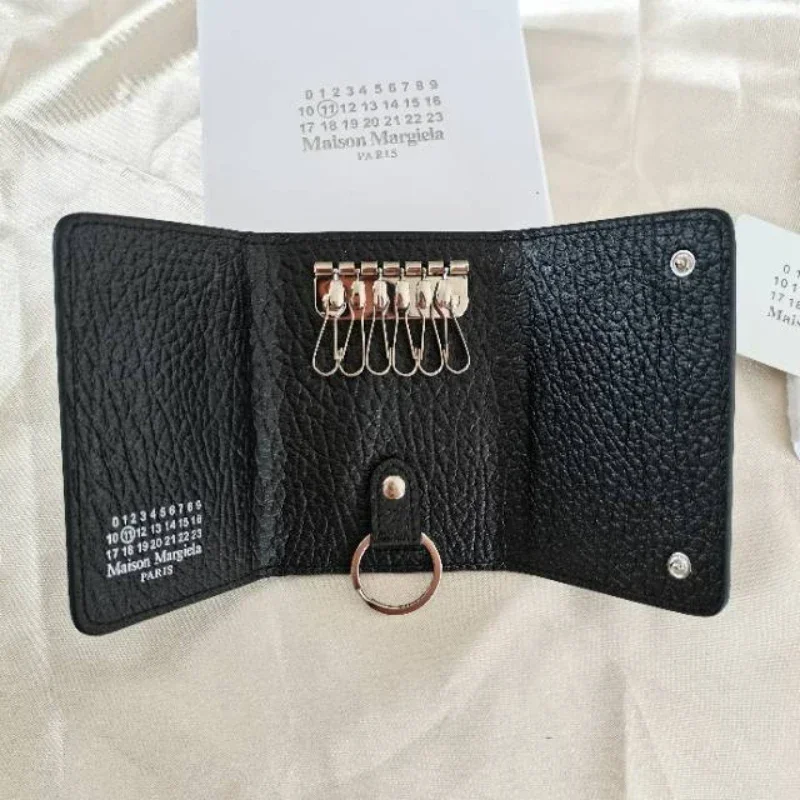 MM6 Модная новая складная сумка для ключей из воловьей кожи с головным слоем, высококачественный кошелек для мужчин и женщин, модная простая многофункциональная сумка для карт