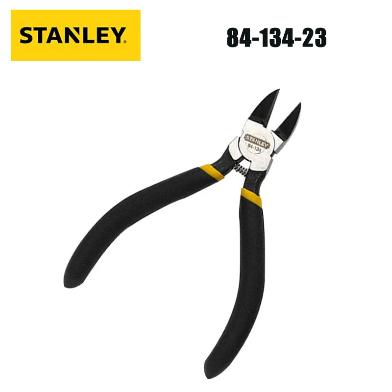 Ножницы Stanley 84-134-23 с противоскользящей насадкой, Электронные ножницы для шероховатости пластика, Диагональные плоскогубцы 5 дюймов