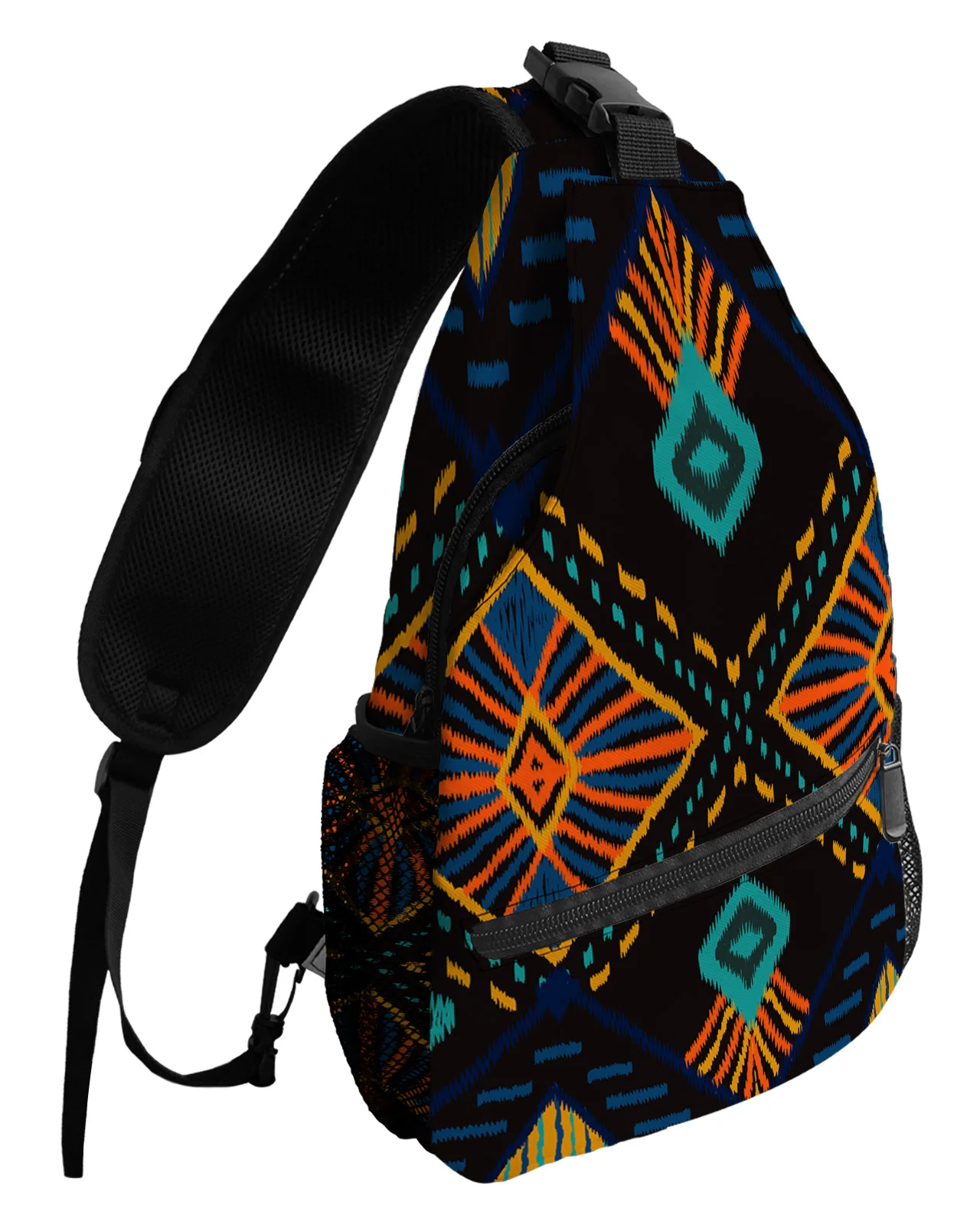 Сумки на грудь в стиле бохо с этнической геометрией для женщин, мужчин, водонепроницаемые сумки-мессенджеры, дорожная спортивная сумка через плечо на одно плечо