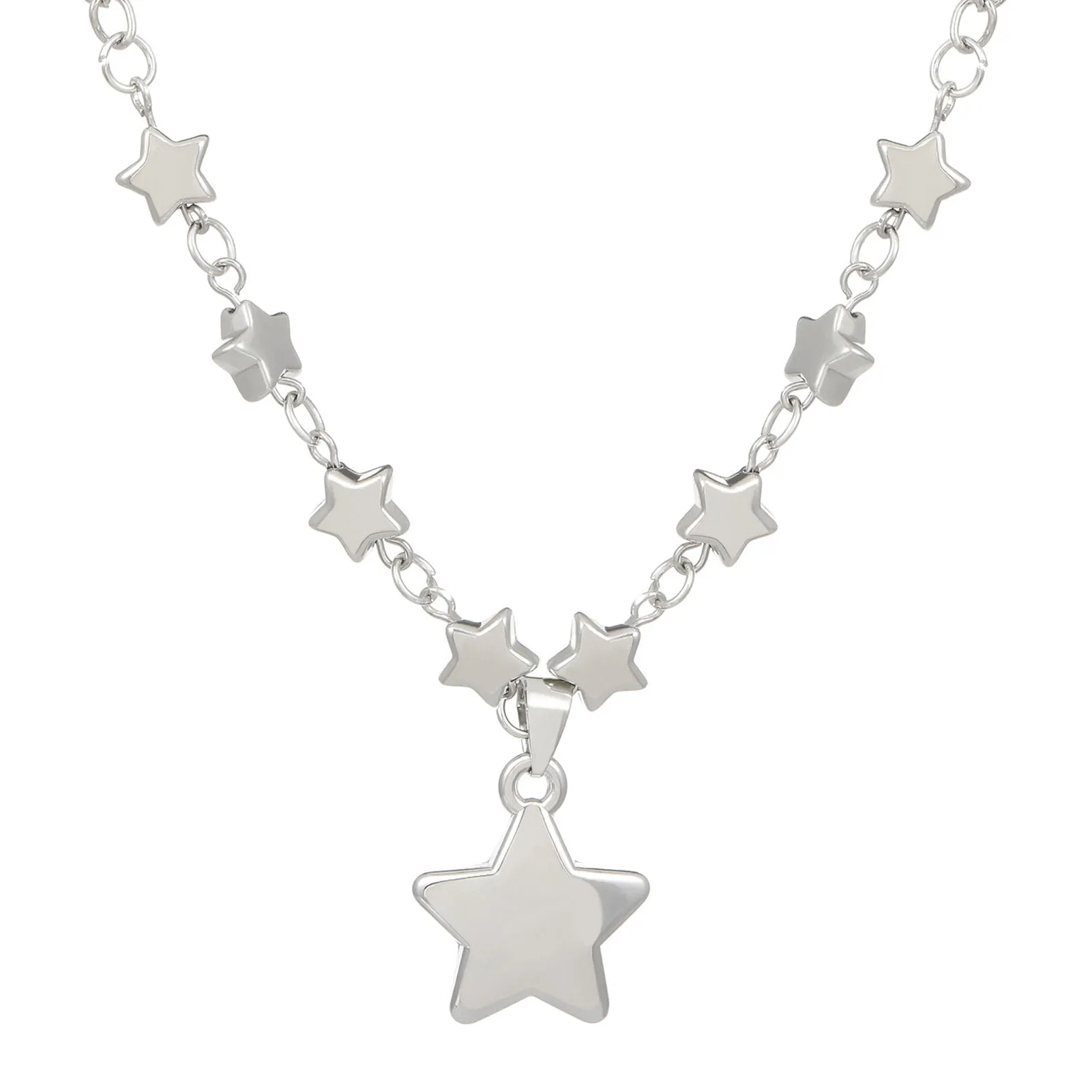 Унисекс, ожерелье с подвеской в виде звезды, модное украшение на шею, приятное для кожи, в подарок на годовщину